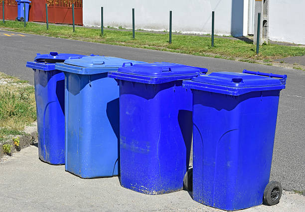 istock Wheeled garbage cans on the street 545258244