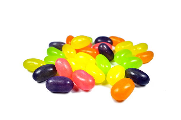 istock Colorful Jelly Beans on white background 545259018