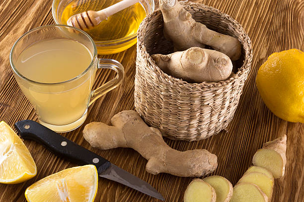 istock Cup of Ginger tea with lemon and honey. 545261514