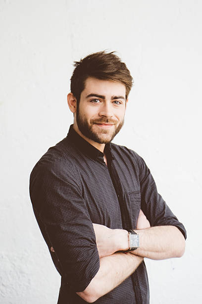Portrait of a cheerful young man