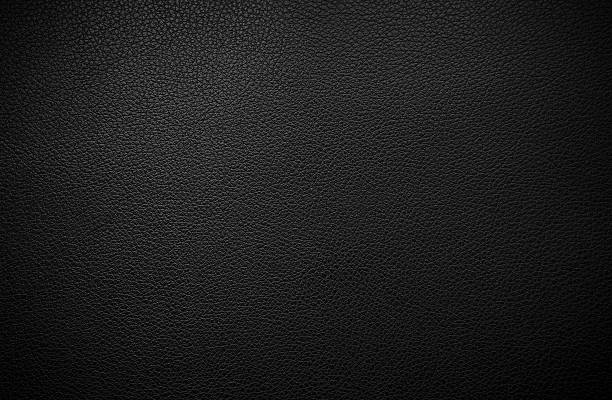 textura de cuero negro  - cloth fabrics materials fotografías e imágenes de stock