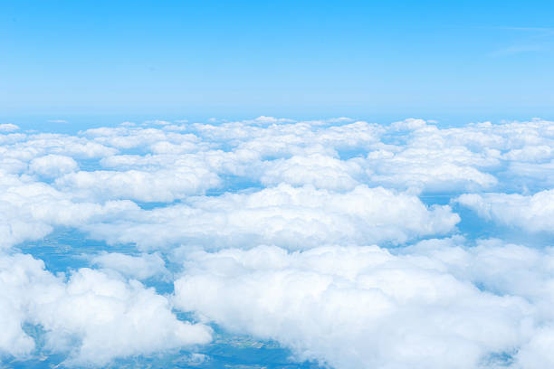 istock Skyline View above the Clouds from airplane 545267884