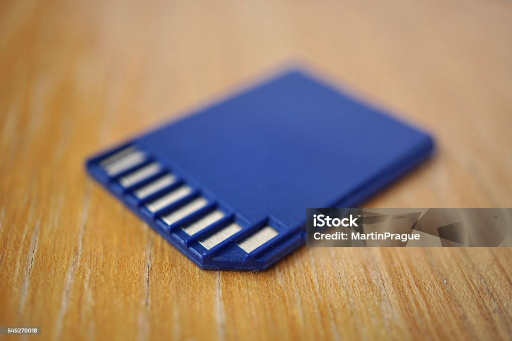 Memory Card Golde Plastic Compact Memory Card In Blue And Golden Color Stock Photo ...