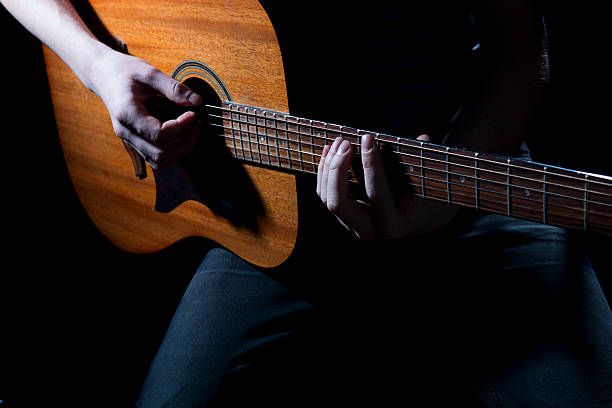 istock Musician playing on acoustic guitar 545274336