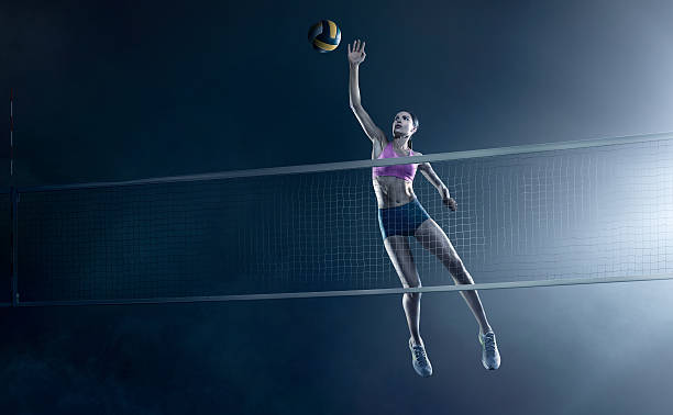 istock Beautiful female volleyball player 545276670