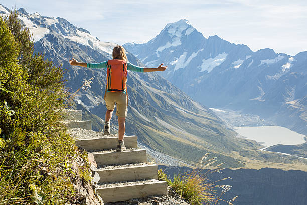 istock Hiker stops on trail to breath some fresh air 545276794