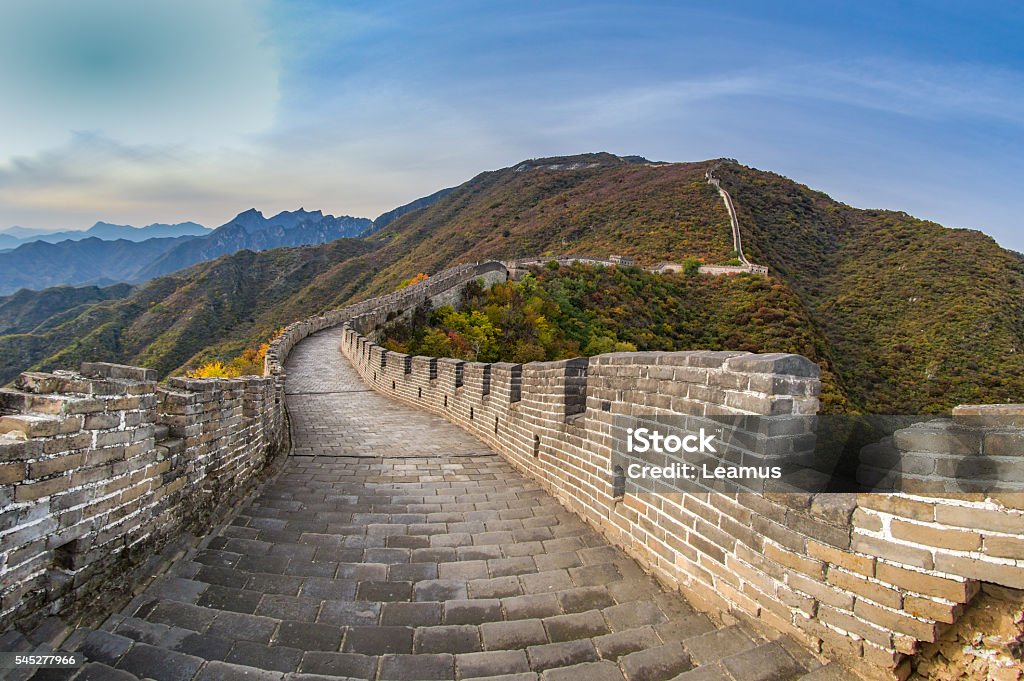 Great Wall of China Mutianyu, Huairou County, China Great Wall of China near Mutianyu, Huairou County, China Ancient Civilization Stock Photo