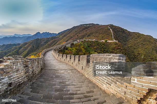 Great Wall Of China Mutianyu Huairou County China Stock Photo - Download Image Now