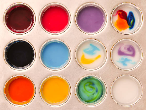 istock Homemade edible paint made from cornstarch 545279540