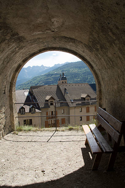 istock benches in Briancon, France 545280834