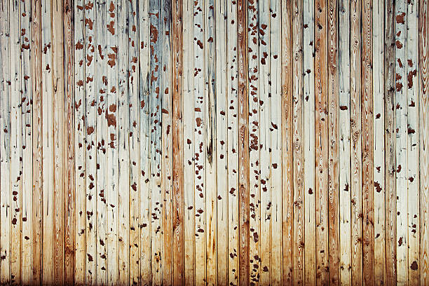 istock Vintage light beige  wooden background. Old boards. 545281406
