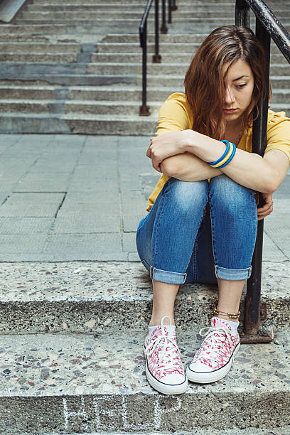 istock Helpless teenage girl 545283982