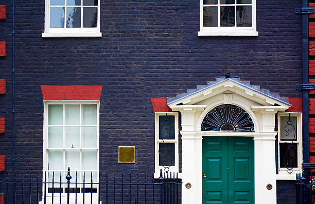 London Mayfair Door London, England, United Kingdom: June, 14, 2016. Mayfair door in London. Mayfair stock pictures, royalty-free photos & images