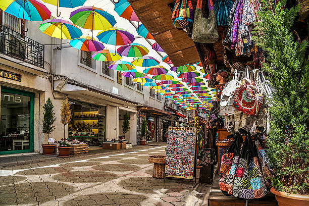 Fethiye, Turkey - June 23, 2016: Detail from Fethiye town center. Mugla / Turkey.