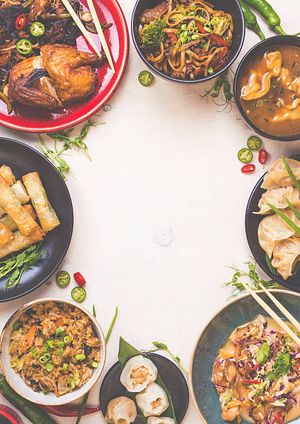 istock Chinese food white background 545335758