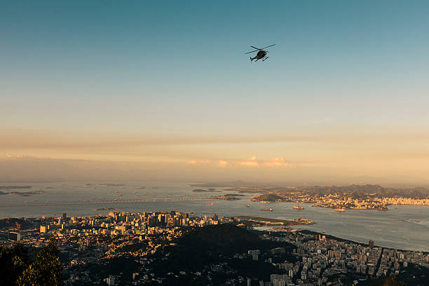 istock Helicopter flying over Rio de Janeiro, Brazil 545336808