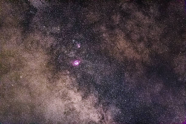 istock Zoomed starry view of Milky Way Galaxy background -stock image 545336964