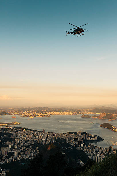 istock Helicopter flying over Rio de Janeiro, Brazil 545337376