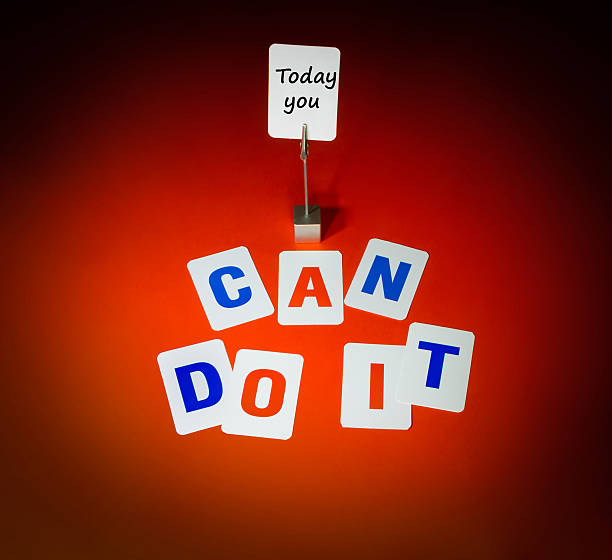 istock Text Today you can do it from cards on red 545342762