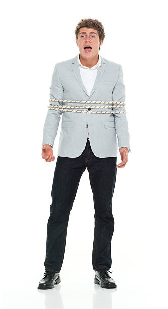 istock Smart casual man tied up 545344898
