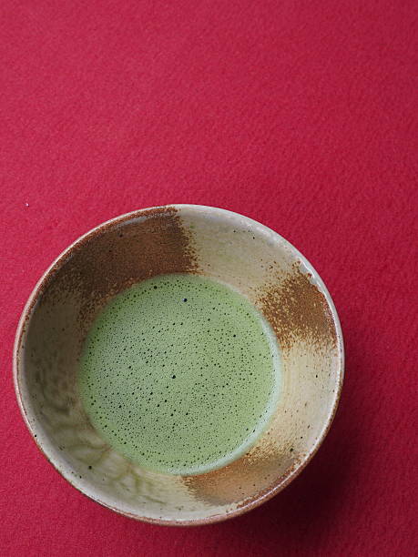 Japanese green tea stock photo