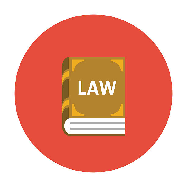 ilustrações de stock, clip art, desenhos animados e ícones de law book icon flat - book backgrounds law bookshelf