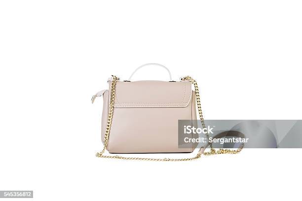 Leather Female Bag On A White Background Online Shop Stock Photo - Download  Image Now - iStock