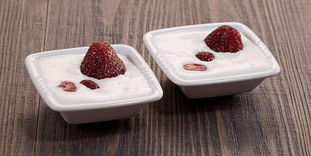 istock Ripe strawberries with ice cream 545366768