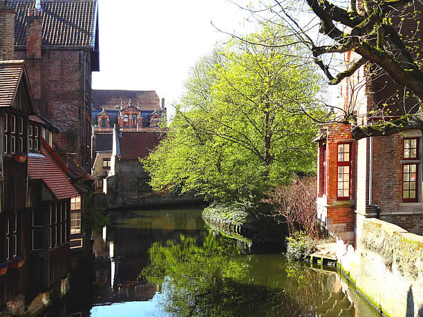 istock Canal in Brugge, Belgium 545368114