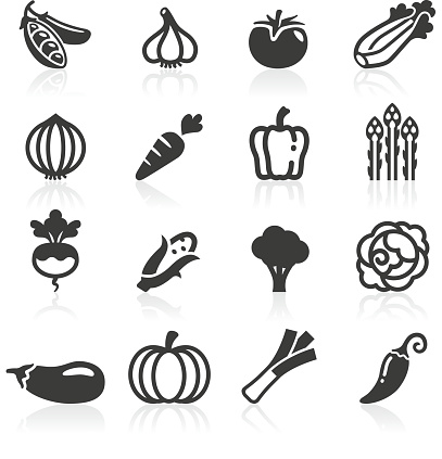 Just Veg Icons. Layered and grouped for ease of use.