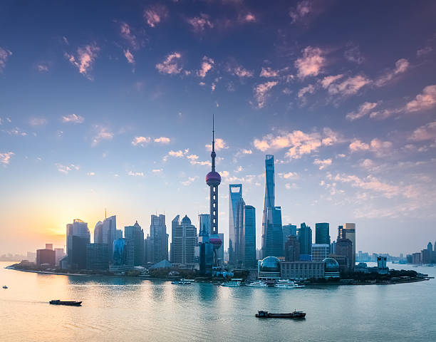 istock shanghai skyline with morning glow 545369056
