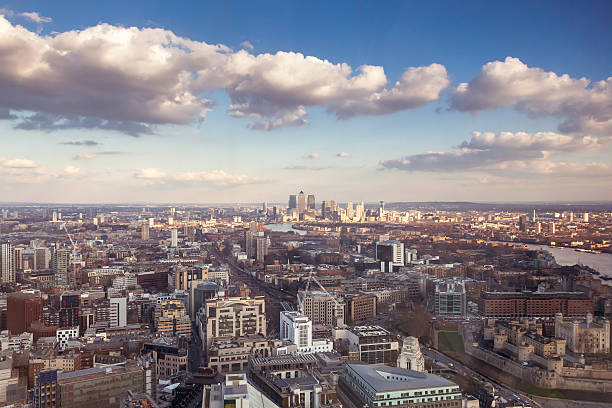 istock London aerial view, Canary Wharf. 545369244