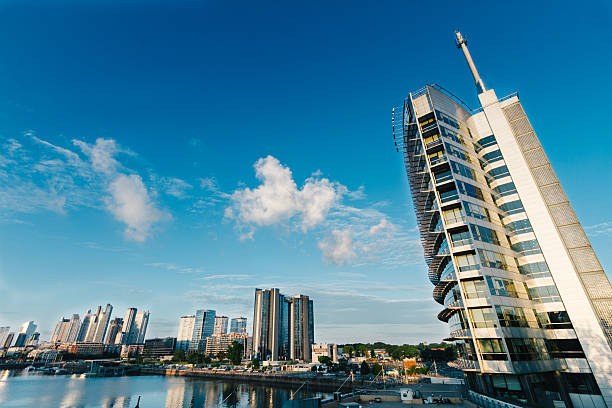 istock Office tower overlooking the river in Buenos Aires, Argentina 545372004