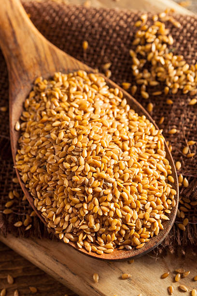 istock Raw Organic Golden Flax Seeds 545372464