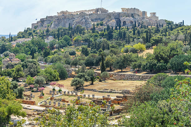 istock Ancient Agora and The Acropolis - Athens, Greece 545376448