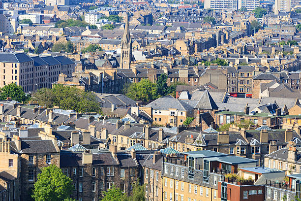 istock Edinburgh city aerial view 545422454