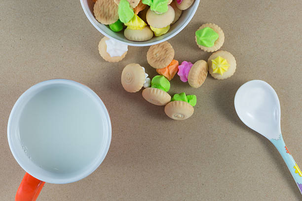 istock weets, snacks, beverages, milk for children. 545425090