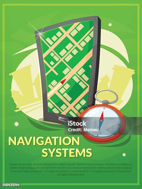 Navigation System Vector Navigation System Vector Illustration Stock Illustration - Download ...