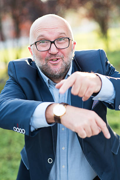 istock The man with the watch before meeting. 545426966
