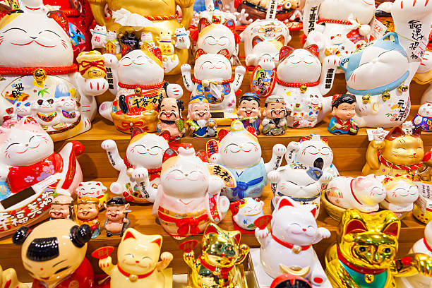 istock Group of Maneki Neko – lucky cats 545427086