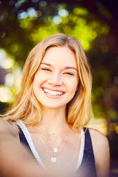 istock Beautiful blond woman smiling 545427758
