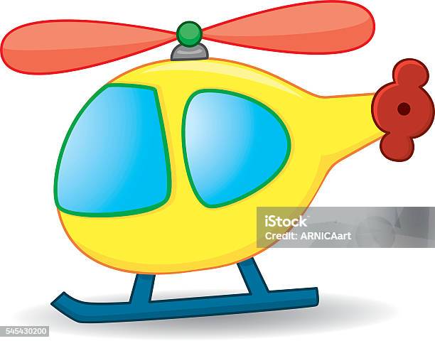 Toy Helicopter Coloring Book Stock Illustration - Download Image Now - Air Vehicle, Aircraft Wing, Cartoon