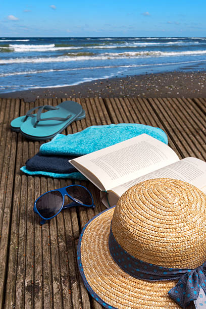 istock summer vacations at the seaside shore, accessories for beach holidays 545431644