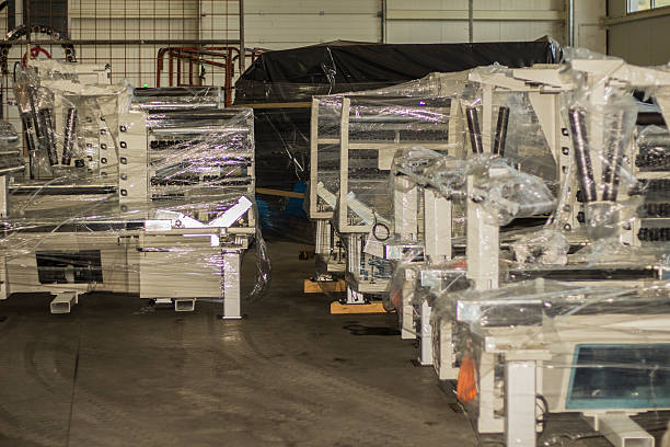 istock Industrial equipment in warehouse. 545436260
