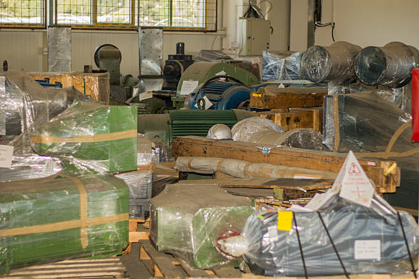istock Industrial equipment in warehouse. 545436406