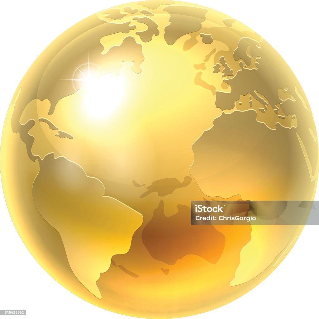 Biểu Tượng Thế Giới Trái Đất Vàng Hình minh họa Sẵn có - Tải xuống ...