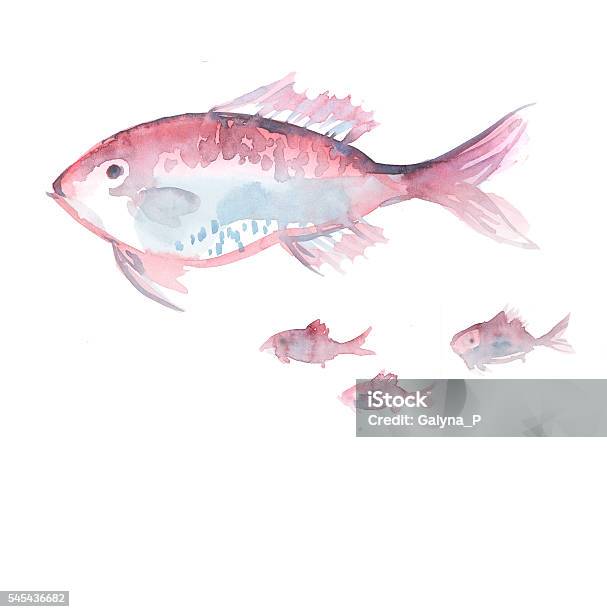 Single Fish Vector Single Fish Isolated On White Background Stock Illustration - Download ...