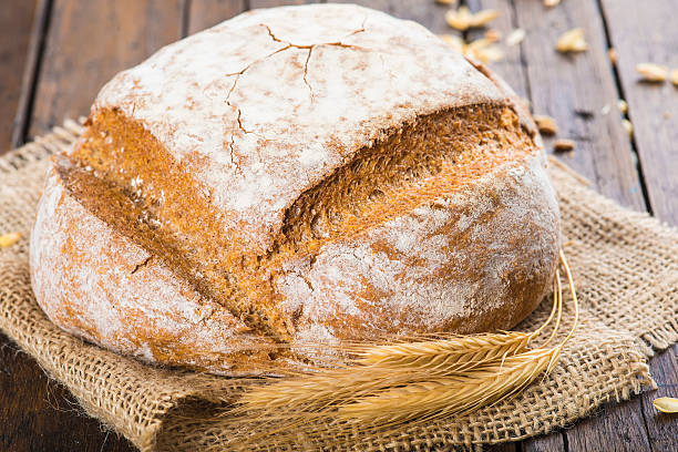 istock Homemade multigrain sourdough bread 545437878