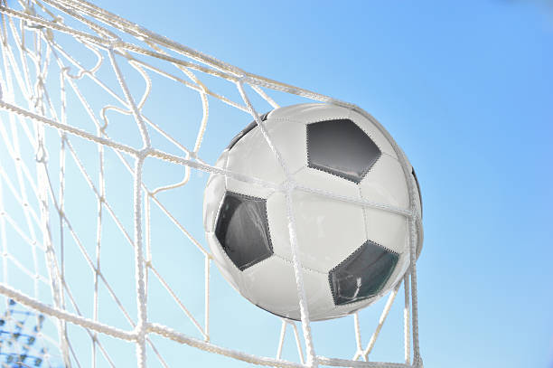 istock soccer ball and sky background 545446762