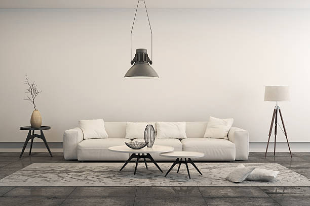 istock Modern minimalist style penthouse living room 545450948